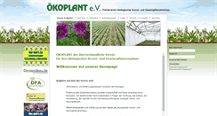 Desktop Screenshot of oekoplant-ev.de